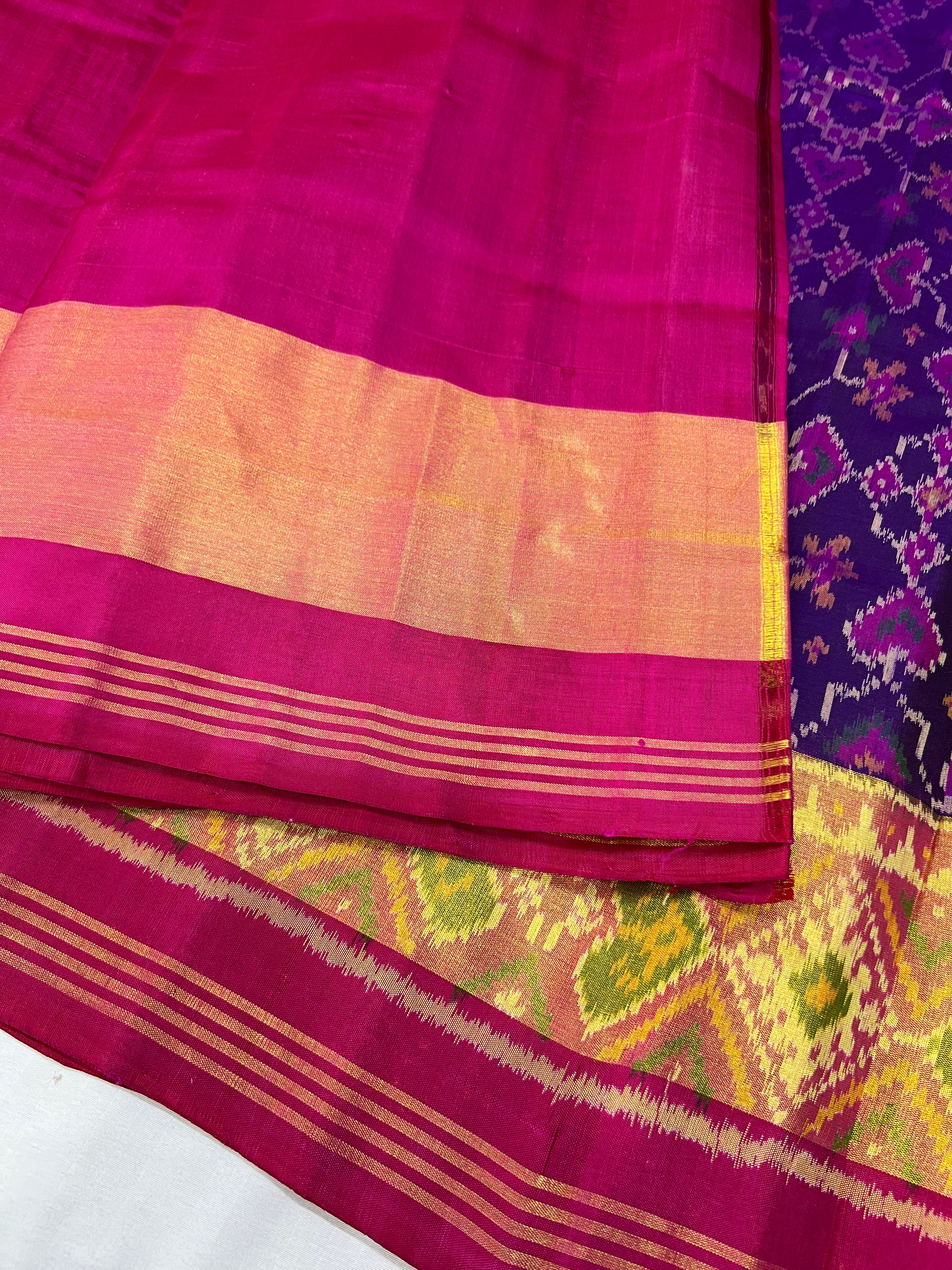 Navratna-Manekchowk Mix Design Patola Silk Saree