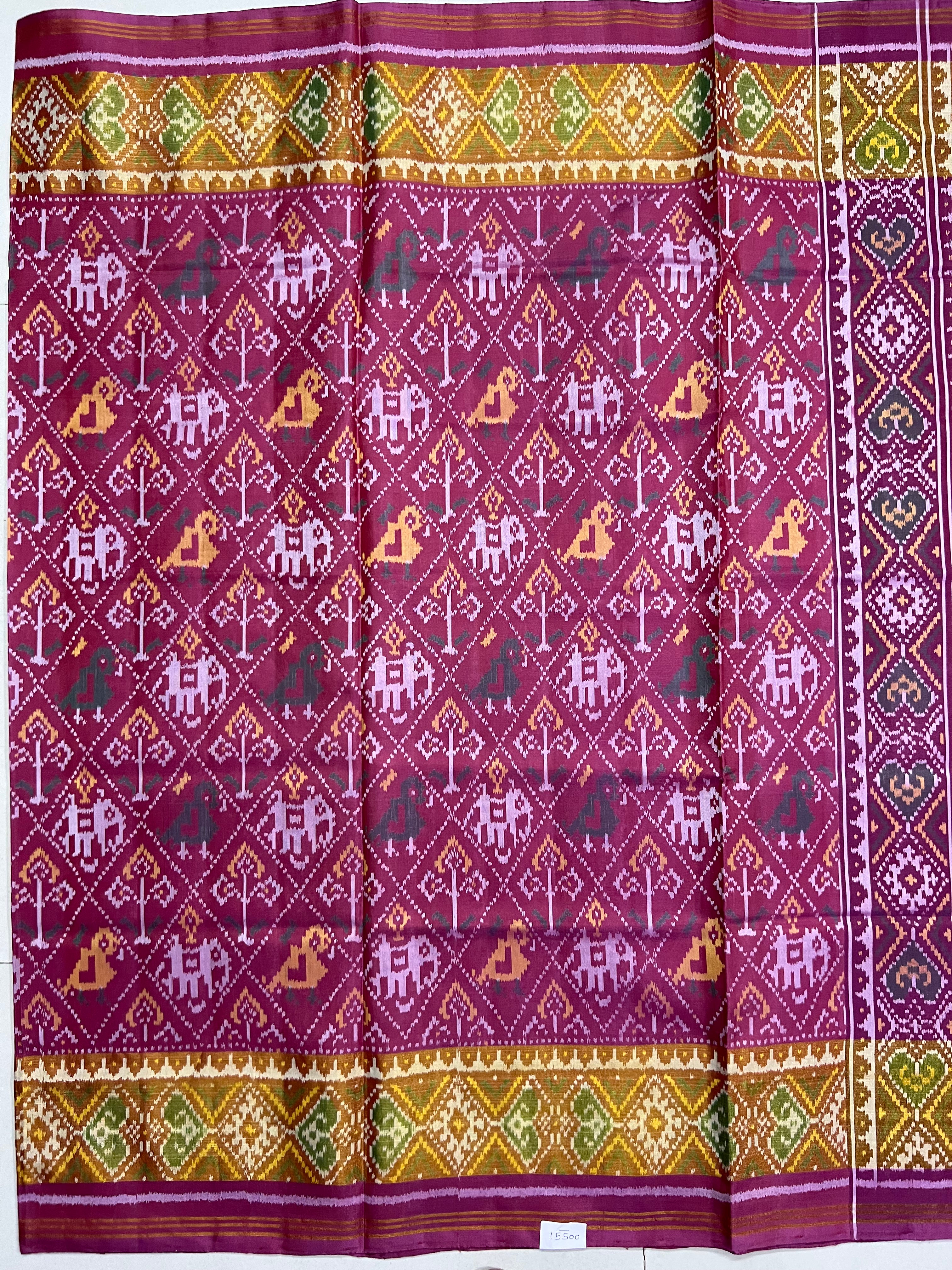 Handwoven Patola Silk Saree Narikunjan