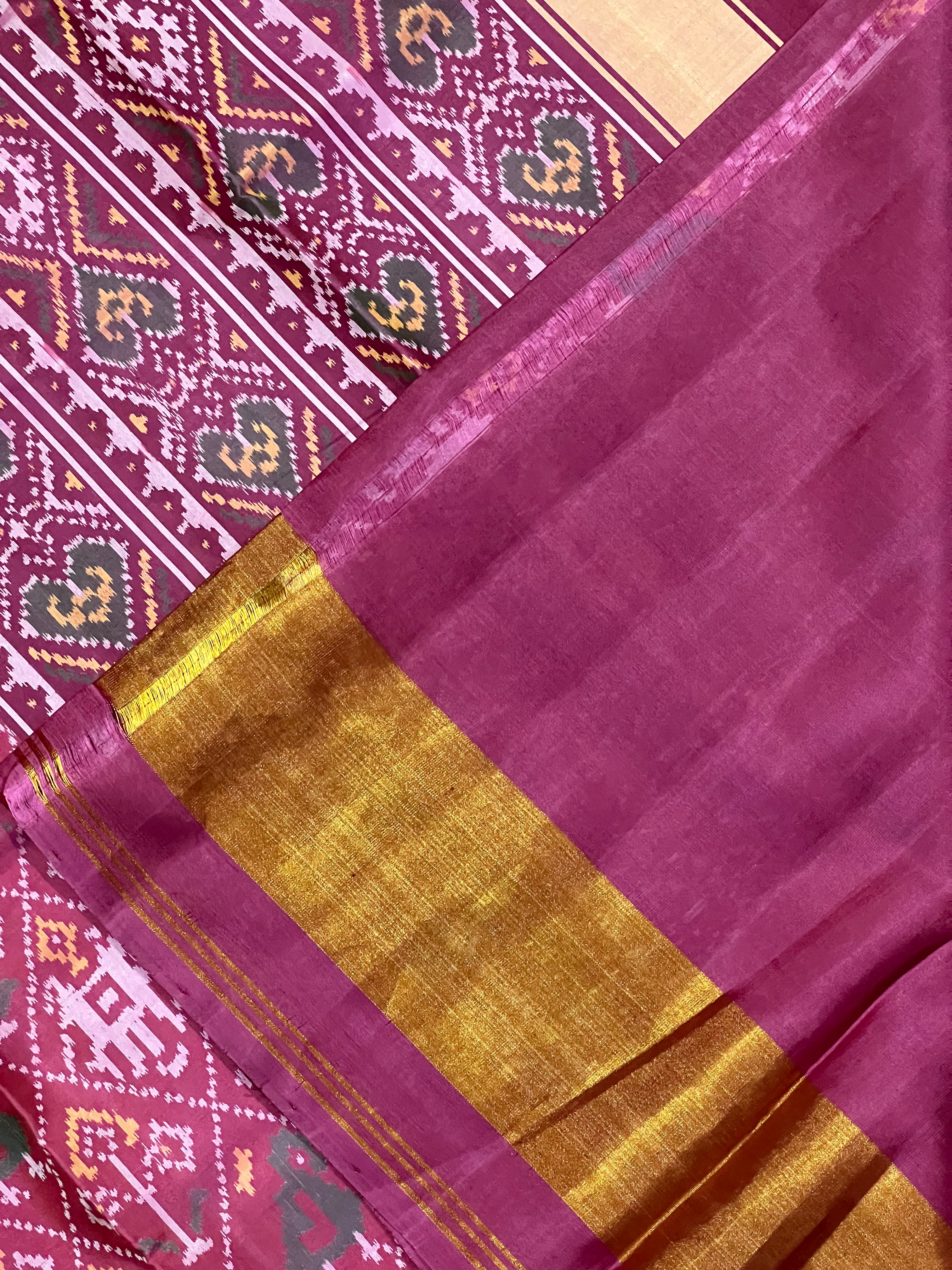 Handwoven Patola Silk Saree Narikunjan