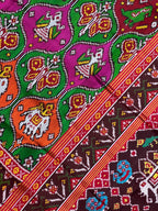 Twill Weaving Handwoven Patola Silk Saree