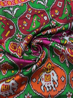 Twill Weaving Handwoven Patola Silk Saree