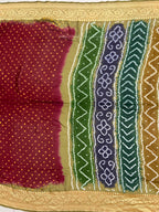 Georgette Handloom Bandhej Saree