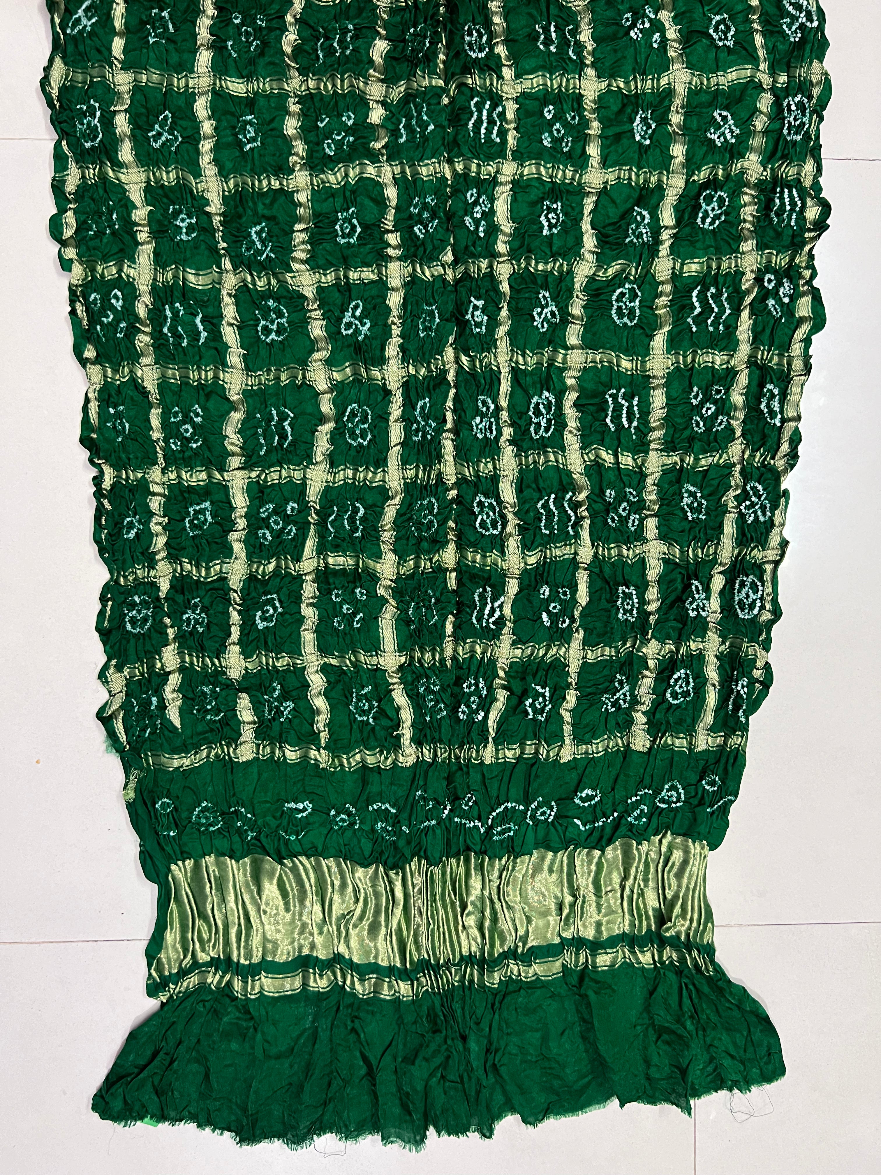Gaji Silk Checks Bandhej Dupatta Secondary image