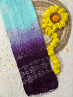 Gaji Silk Bandhej Dupatta