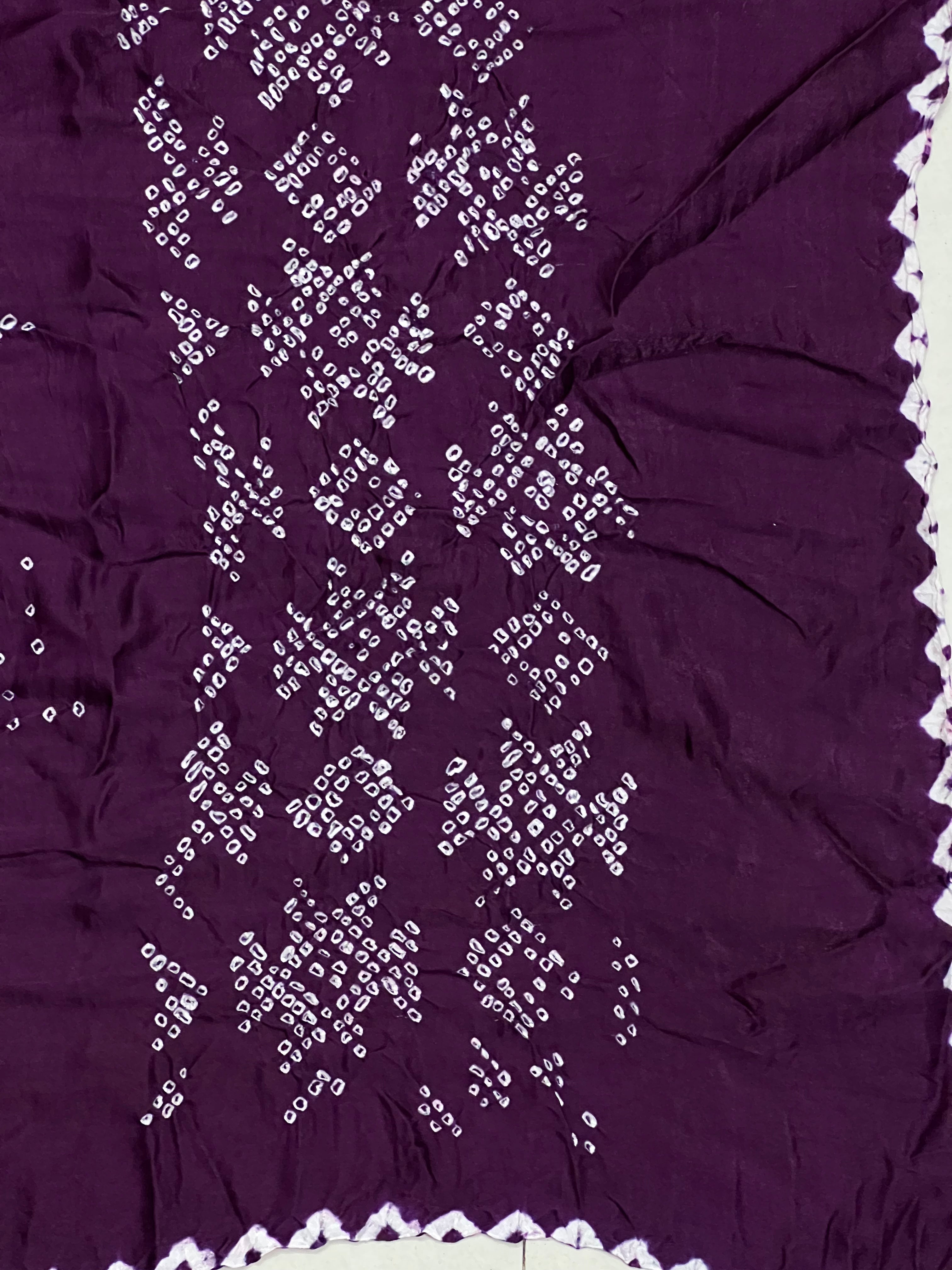 Gaji Silk Bandhej Dupatta