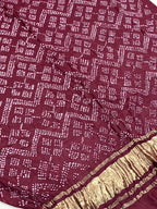 Gaji Silk Bandhej Dupatta