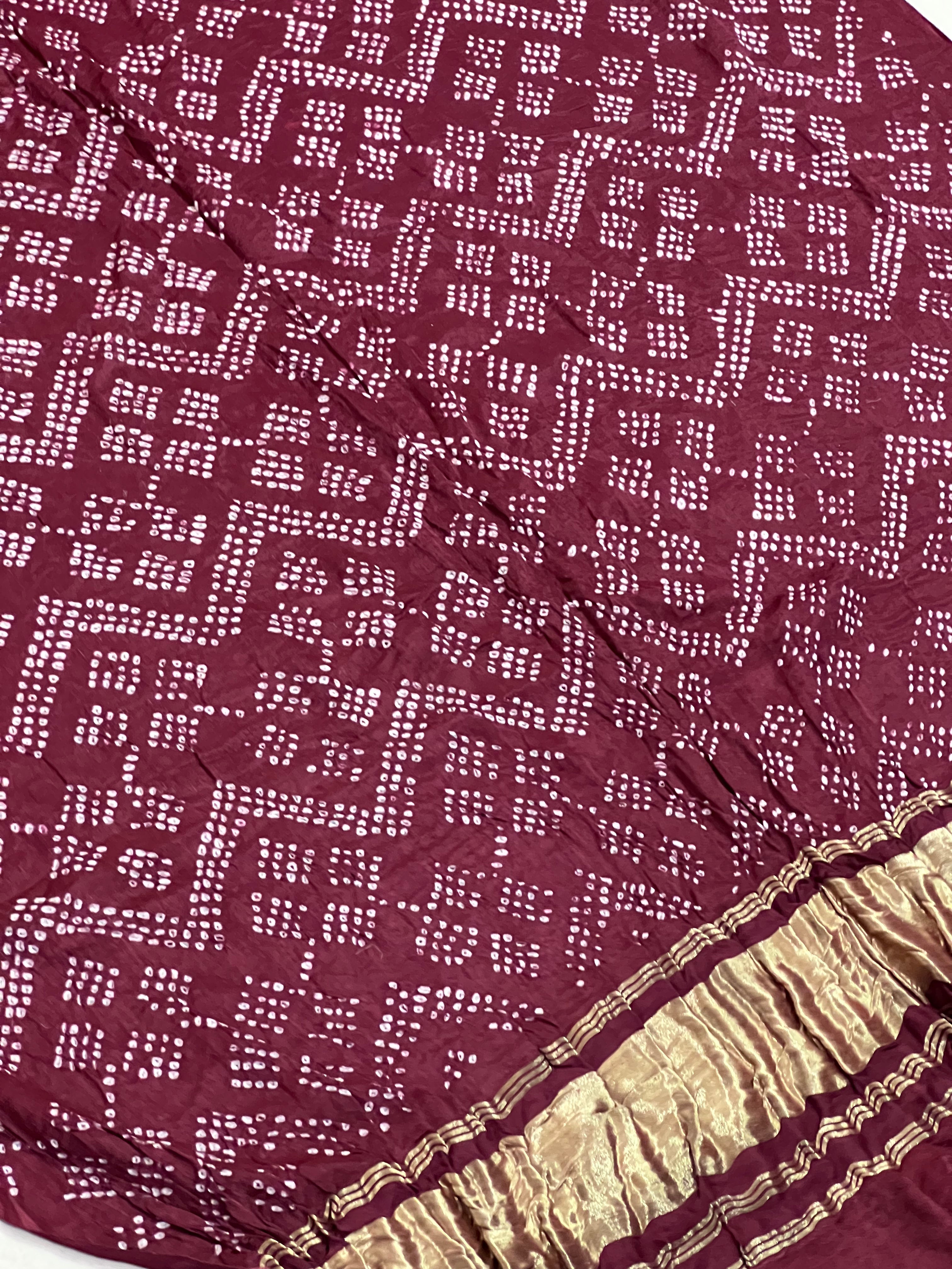 Gaji Silk Bandhej Dupatta