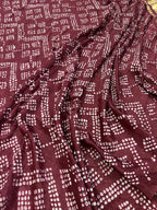Gaji Silk Bandhej Dupatta