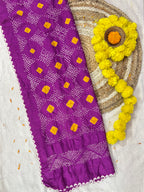 Gaji Silk Bandhej Dupatta