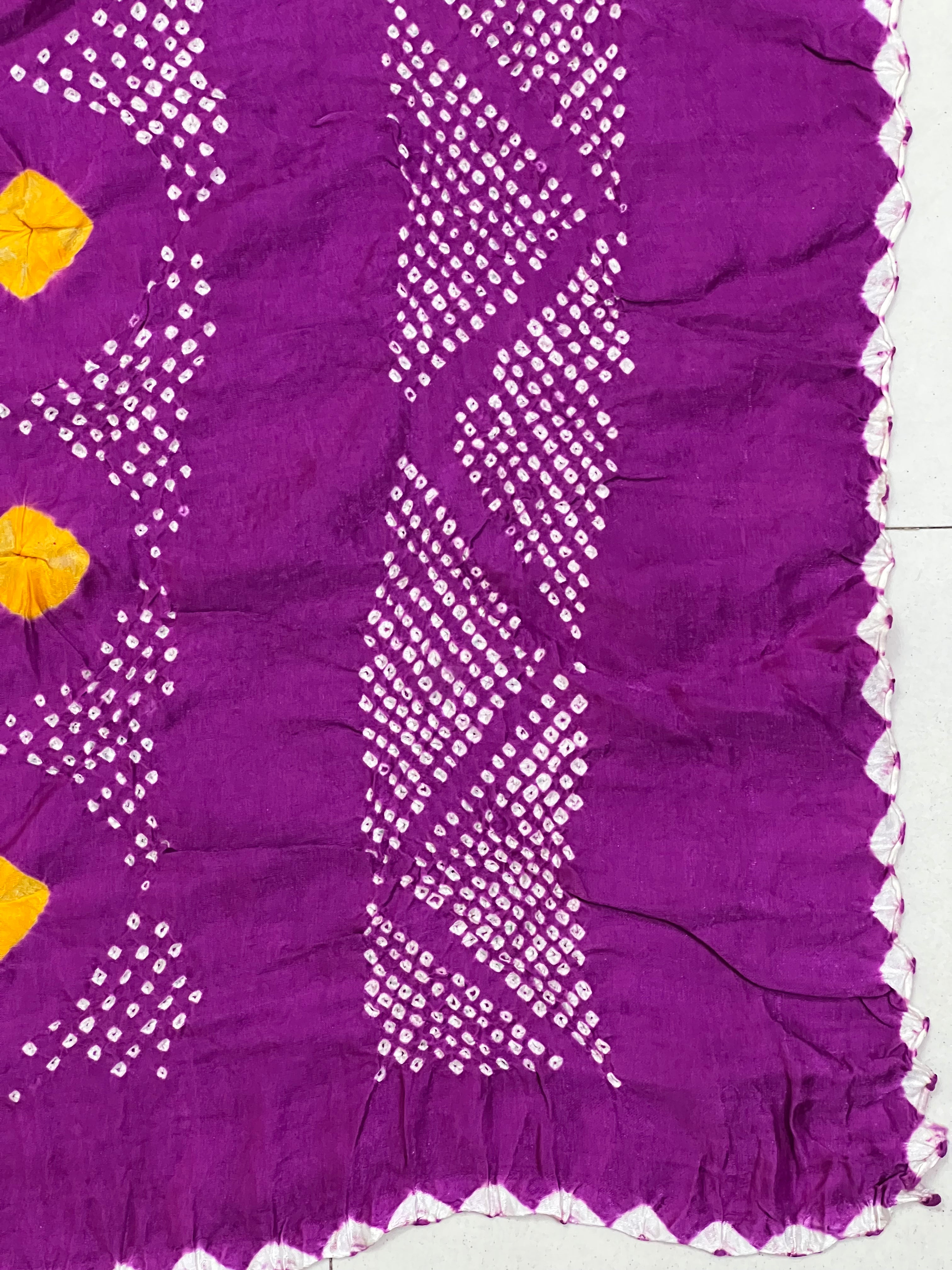 Gaji Silk Bandhej Dupatta