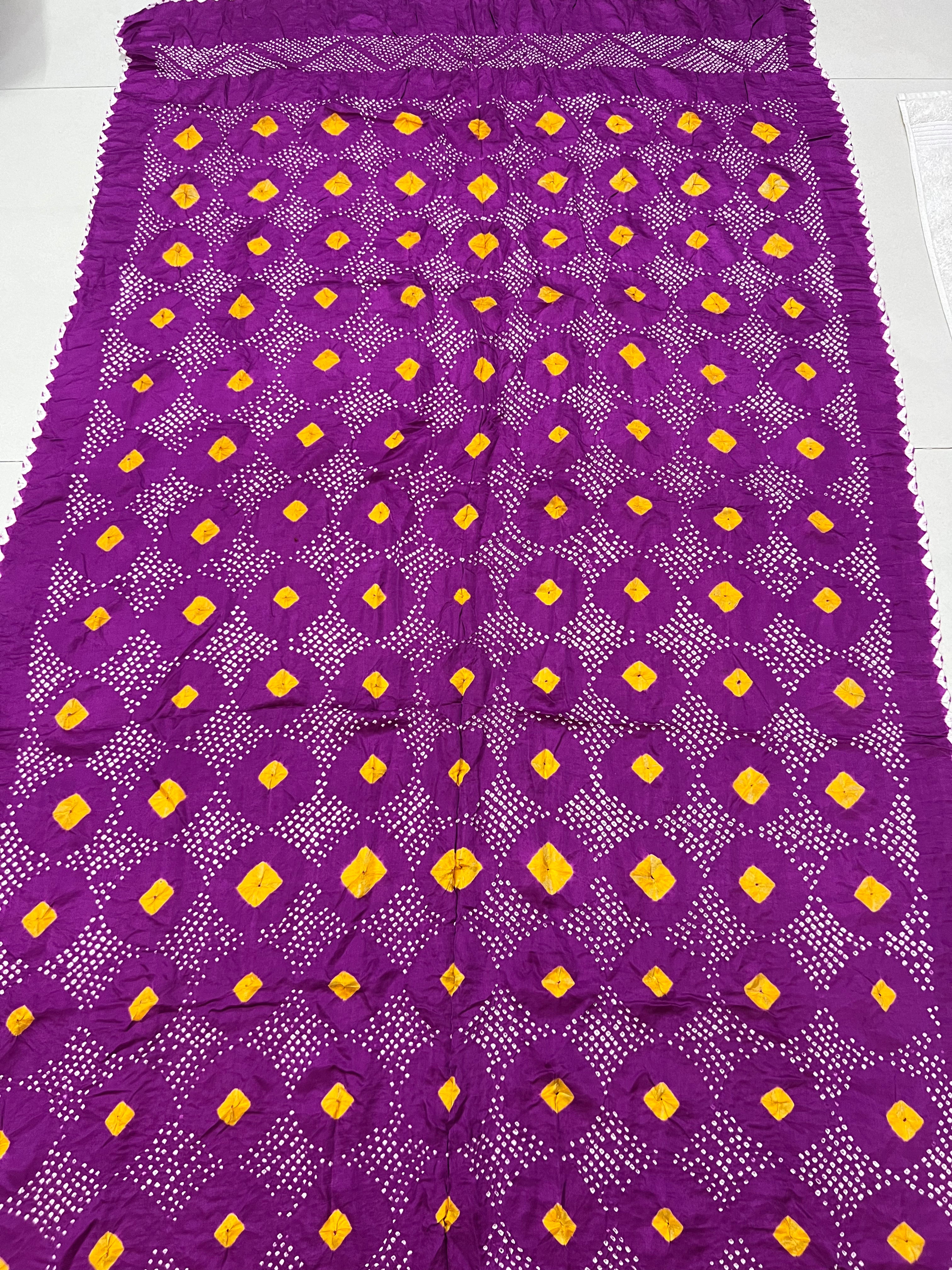 Gaji Silk Bandhej Dupatta