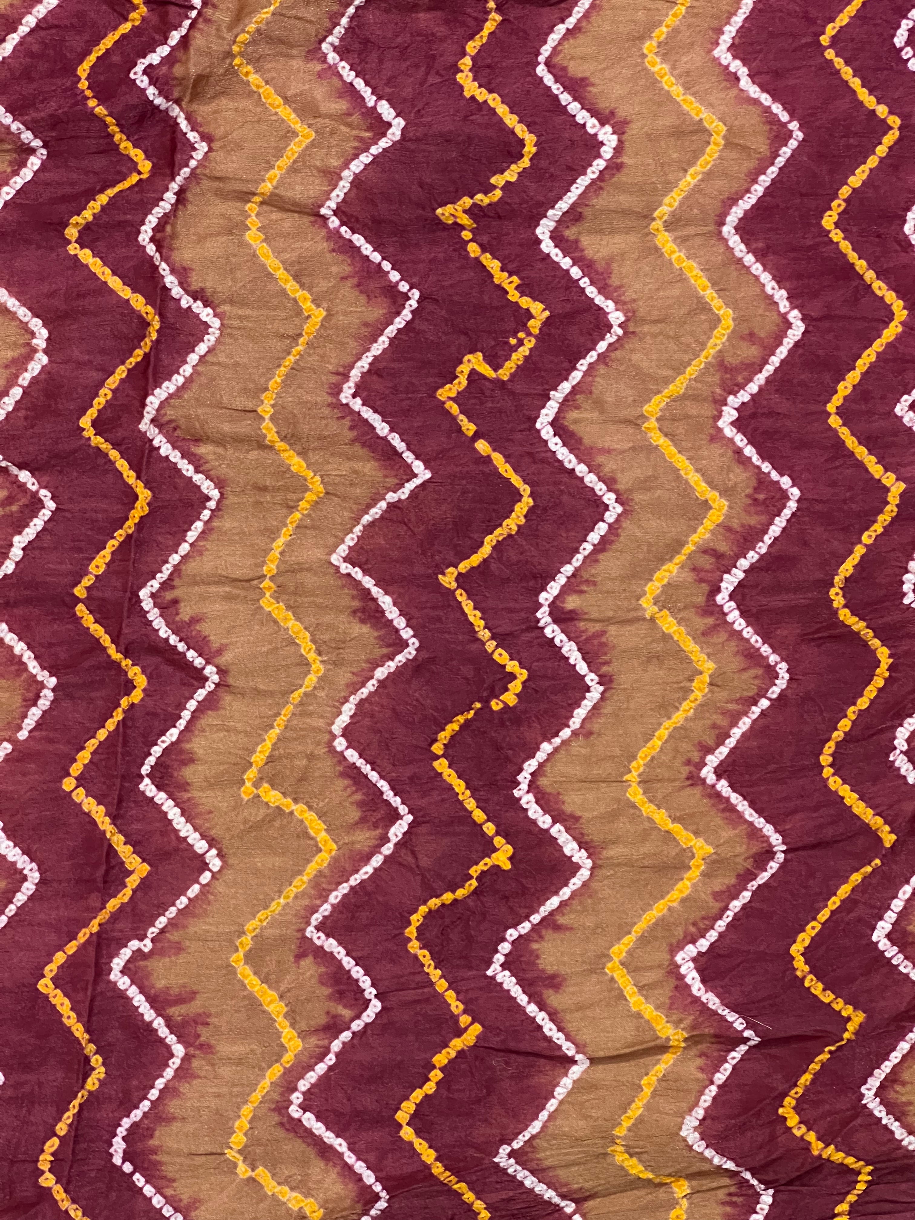 Gaji Silk Bandhej Dupatta