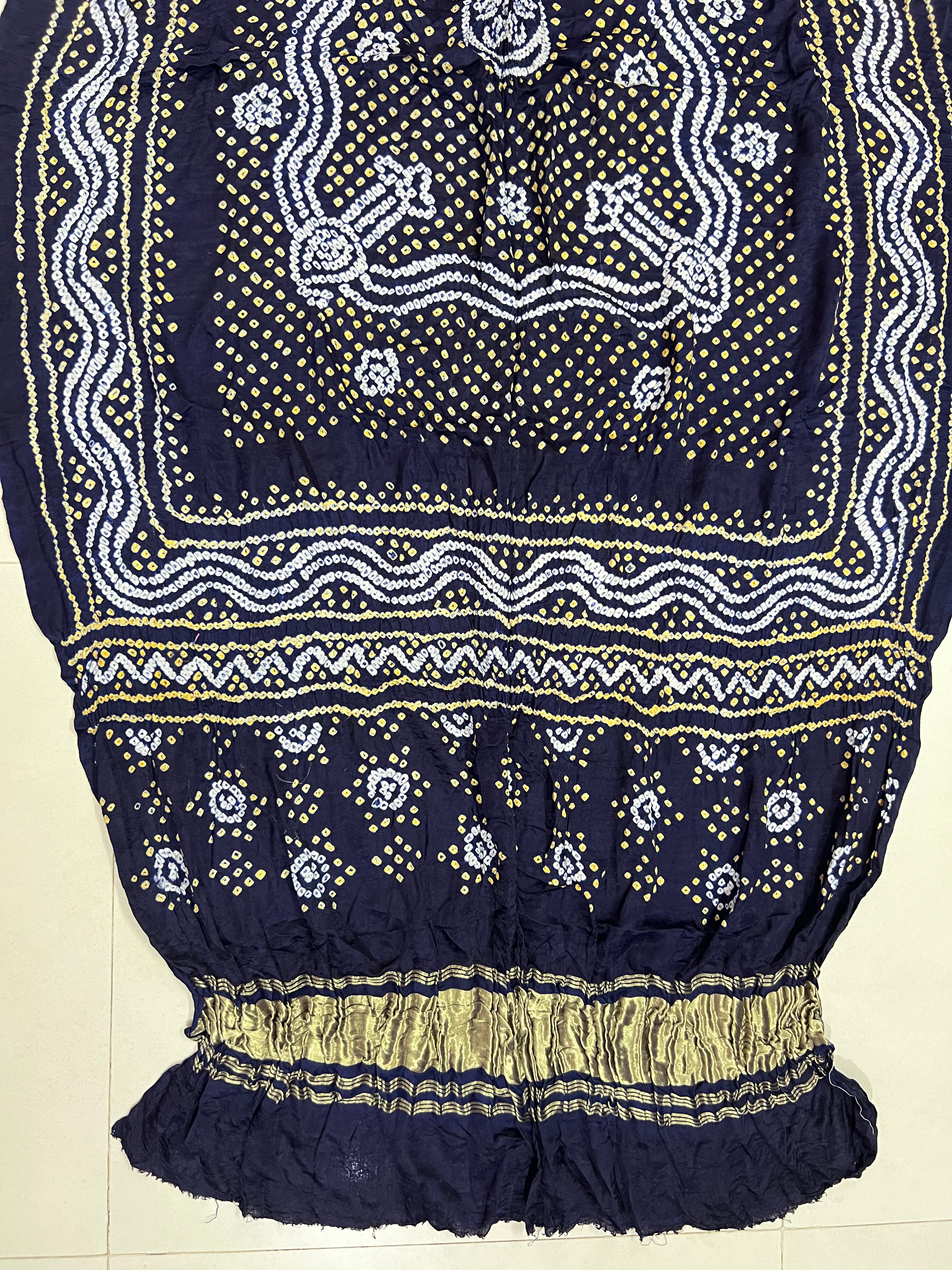 Gaji Silk Bandhej Dupatta