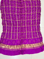 Gaji Silk Checks Bandhej Dupatta