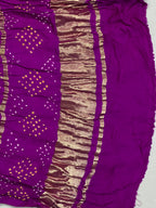 Gaji Silk Checks Bandhej Dupatta