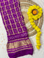 Gaji Silk Checks Bandhej Dupatta