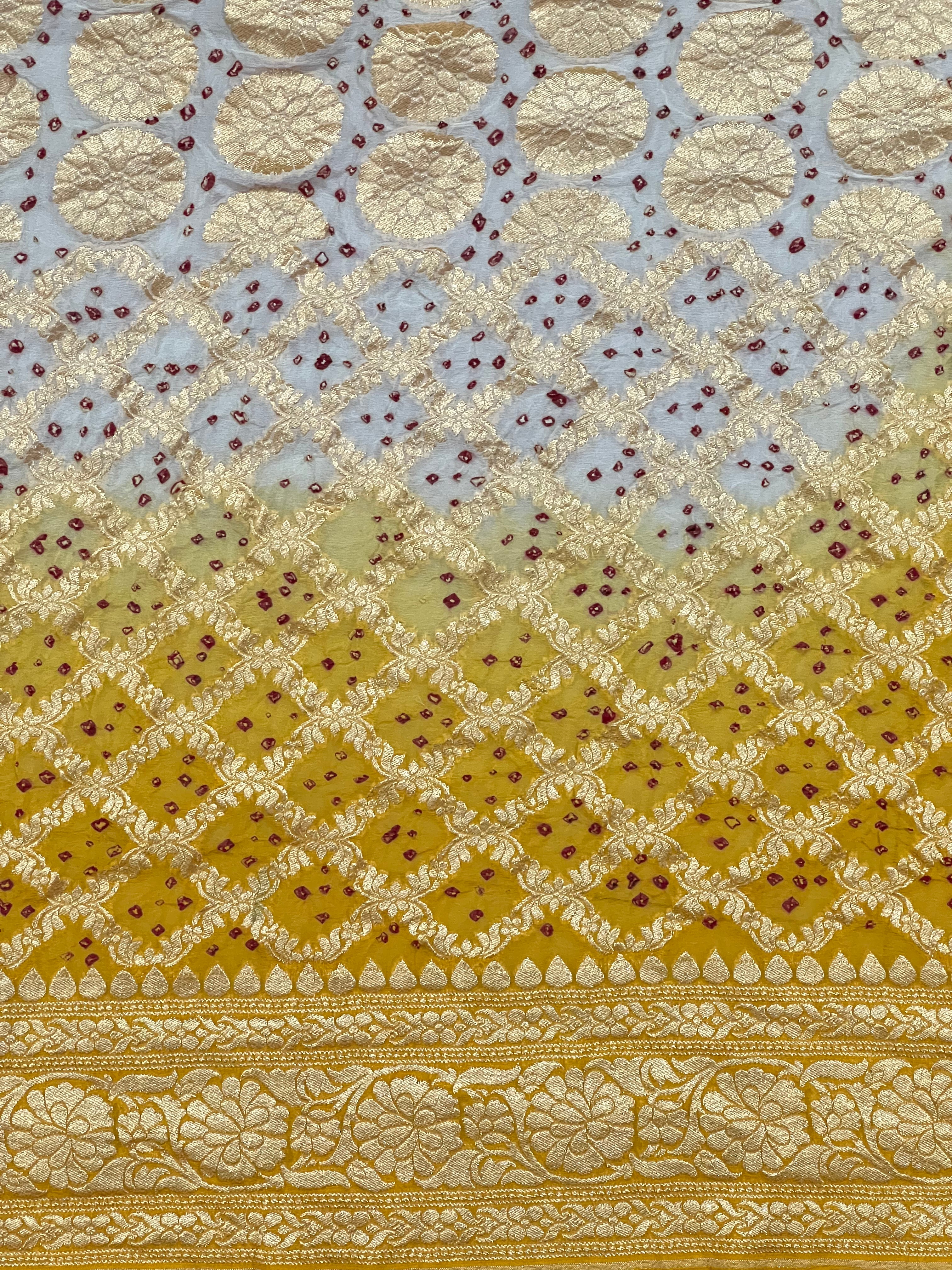 Georgette Bandhej Dupatta