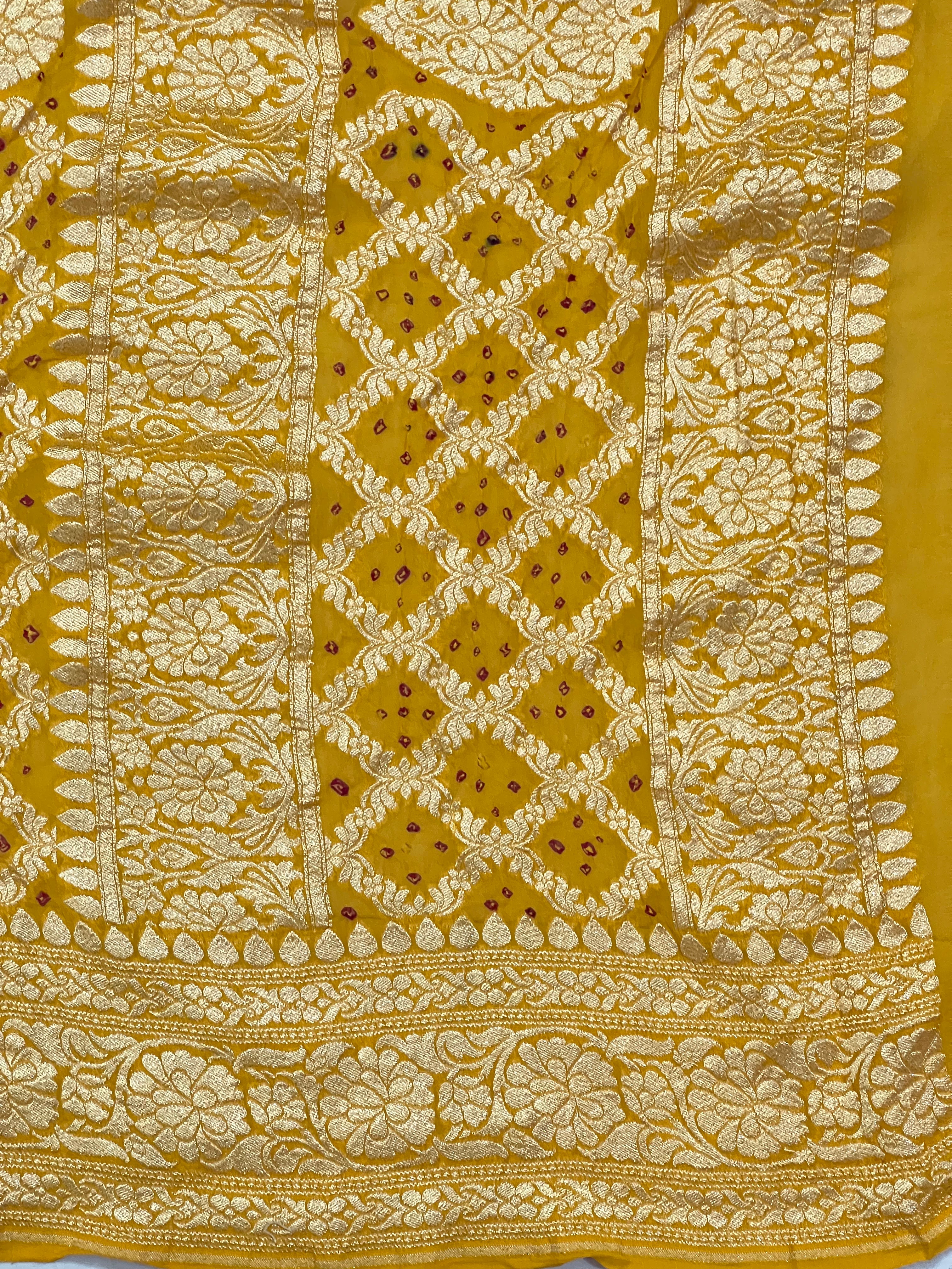 Georgette Bandhej Dupatta