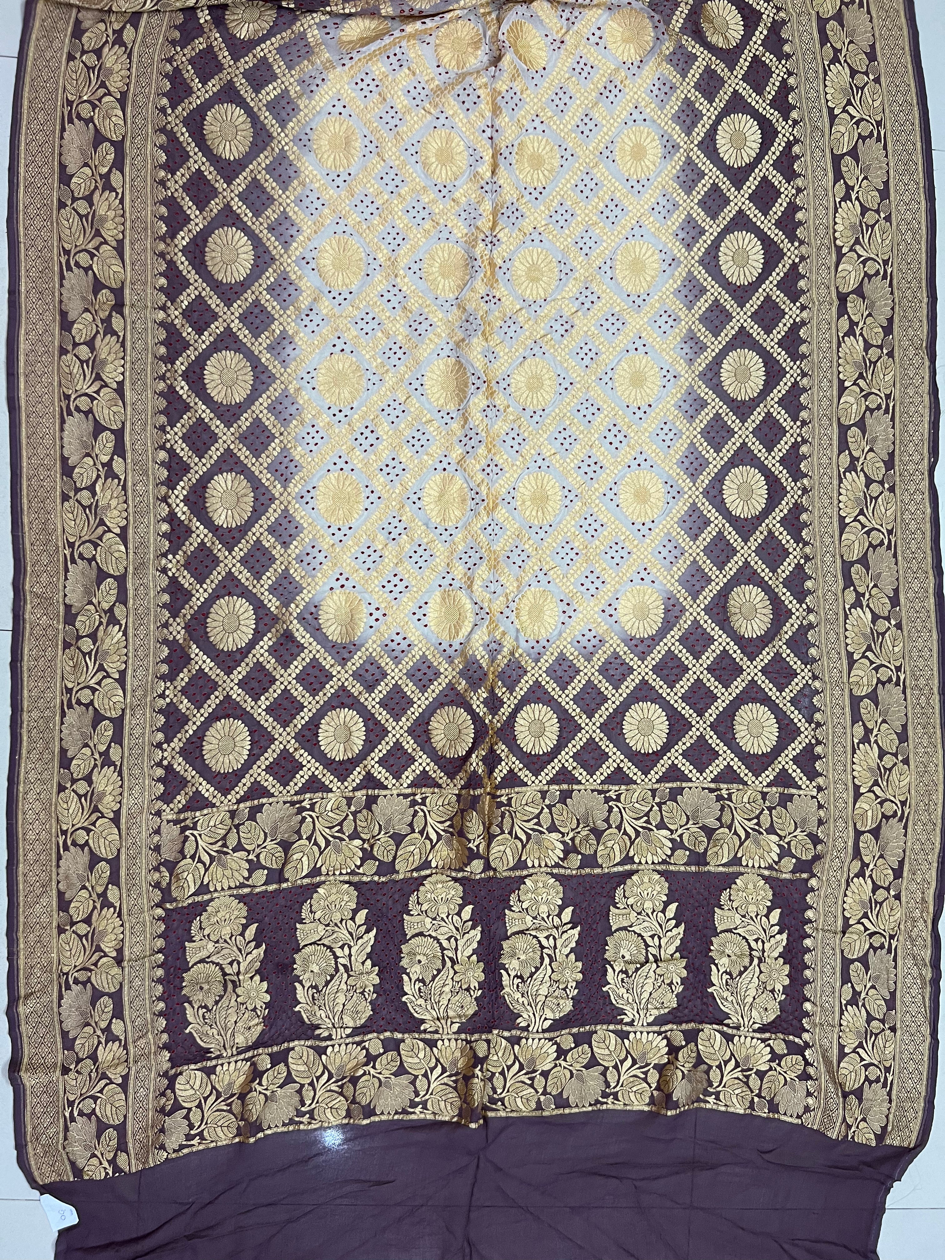 Georgette Bandhej Dupatta