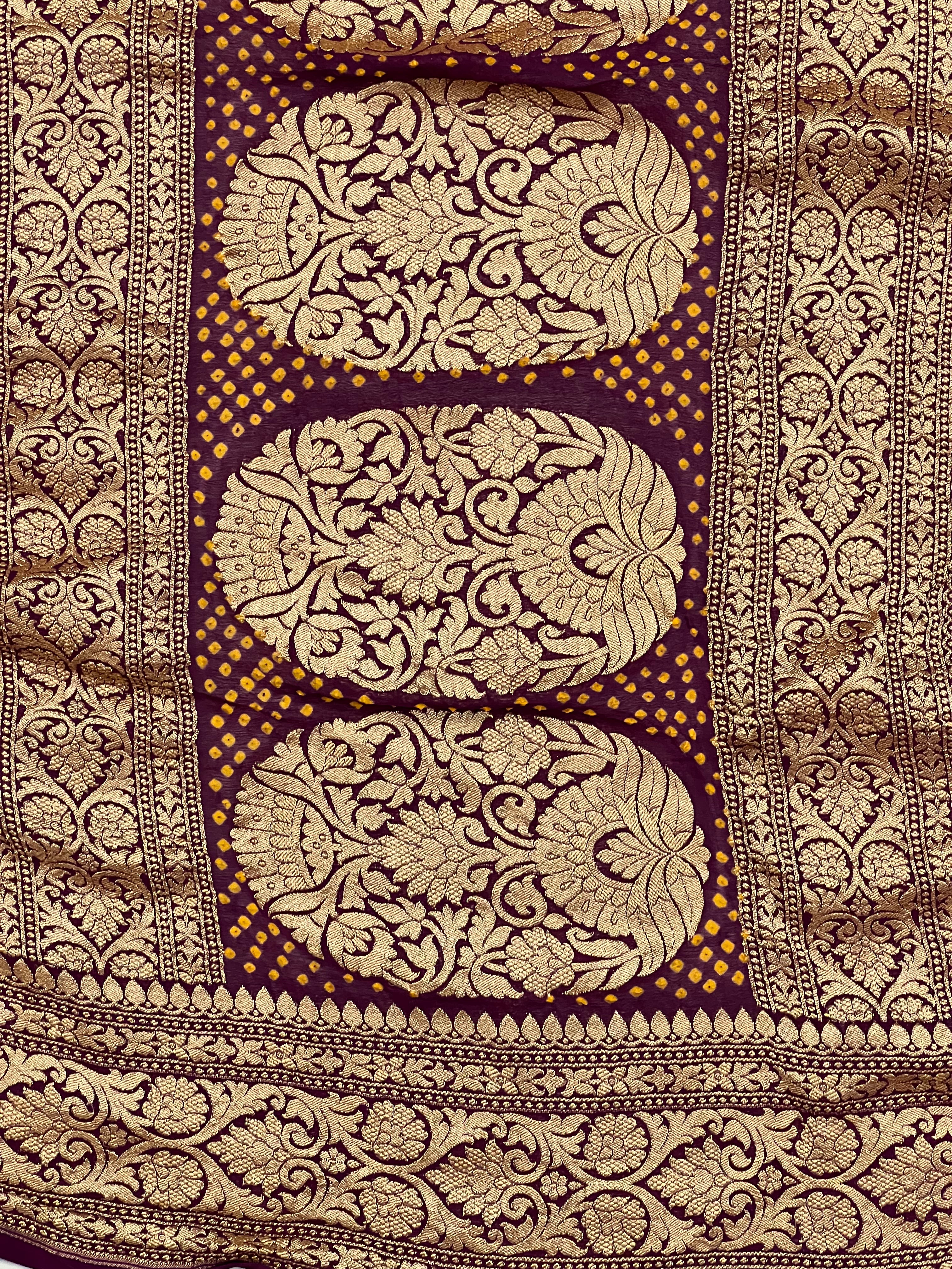 Georgette Bandhej Dupatta