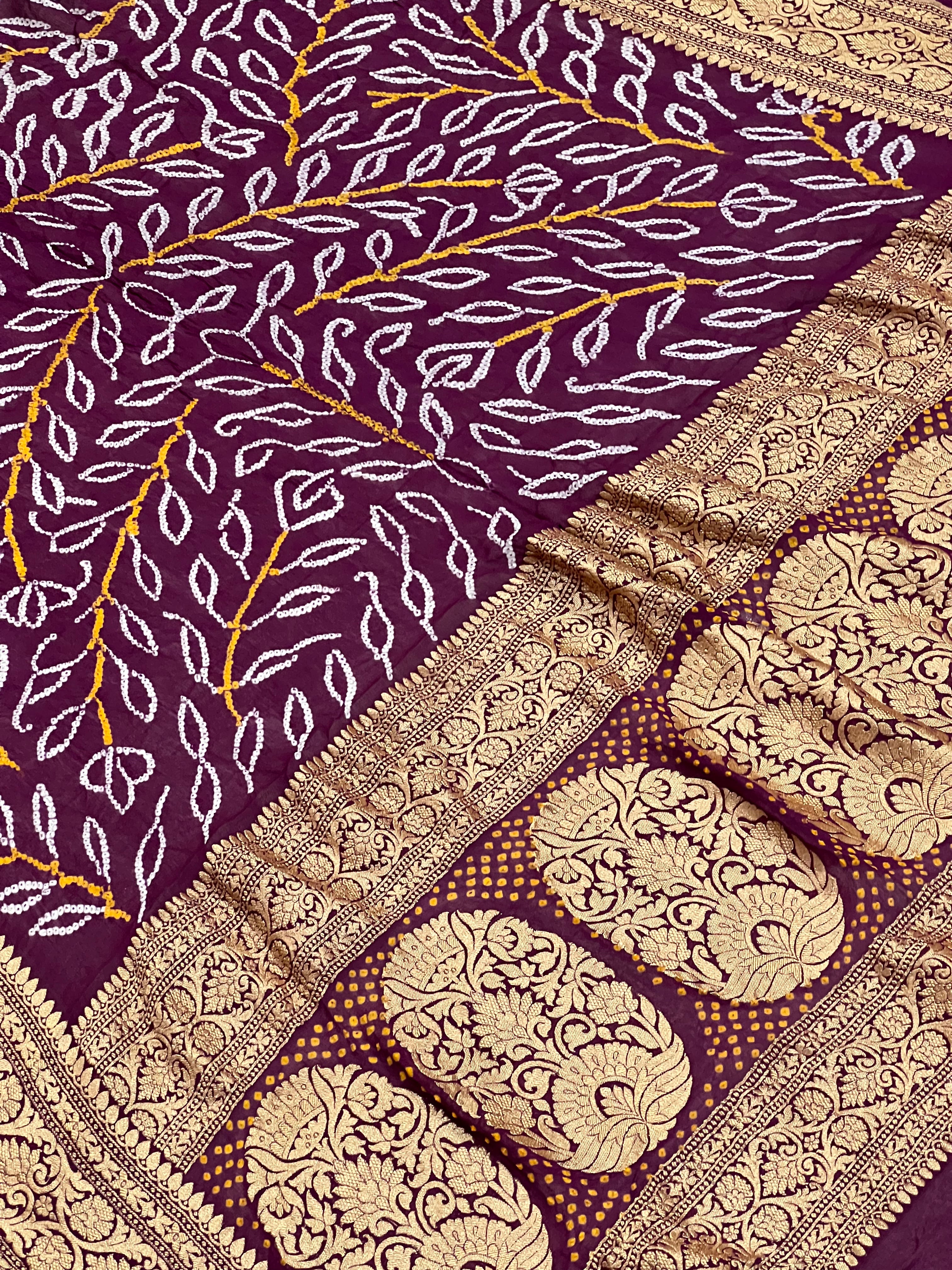 Georgette Bandhej Dupatta