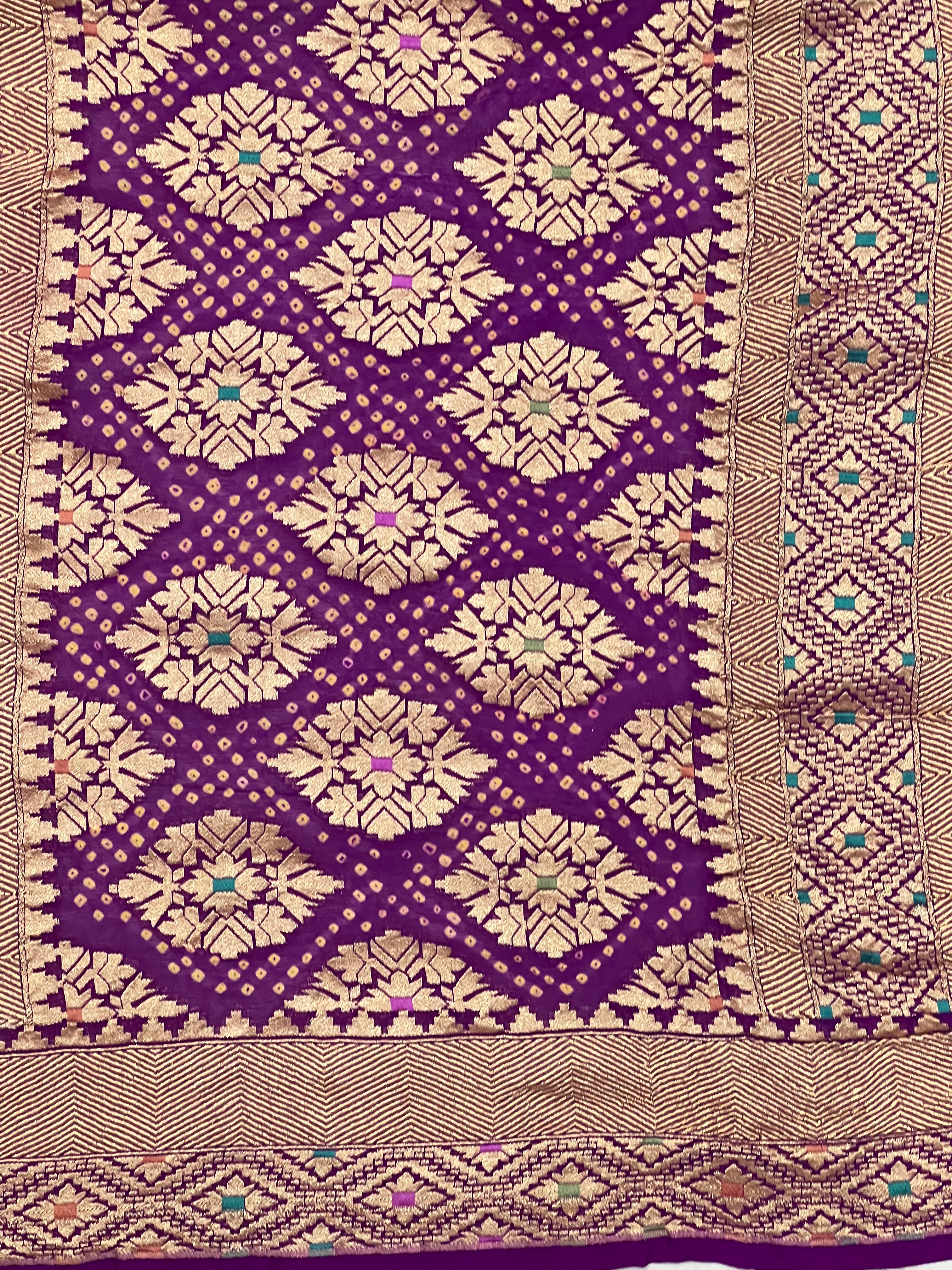 Georgette Bandhej Dupatta