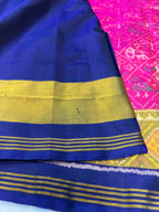 Handwoven Patola Silk Saree Narikunjan pink