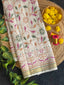 Handwoven Patola Silk Saree Fancy Off. White
