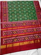 Handwoven Patola Silk Saree Pan Chanda Bhat