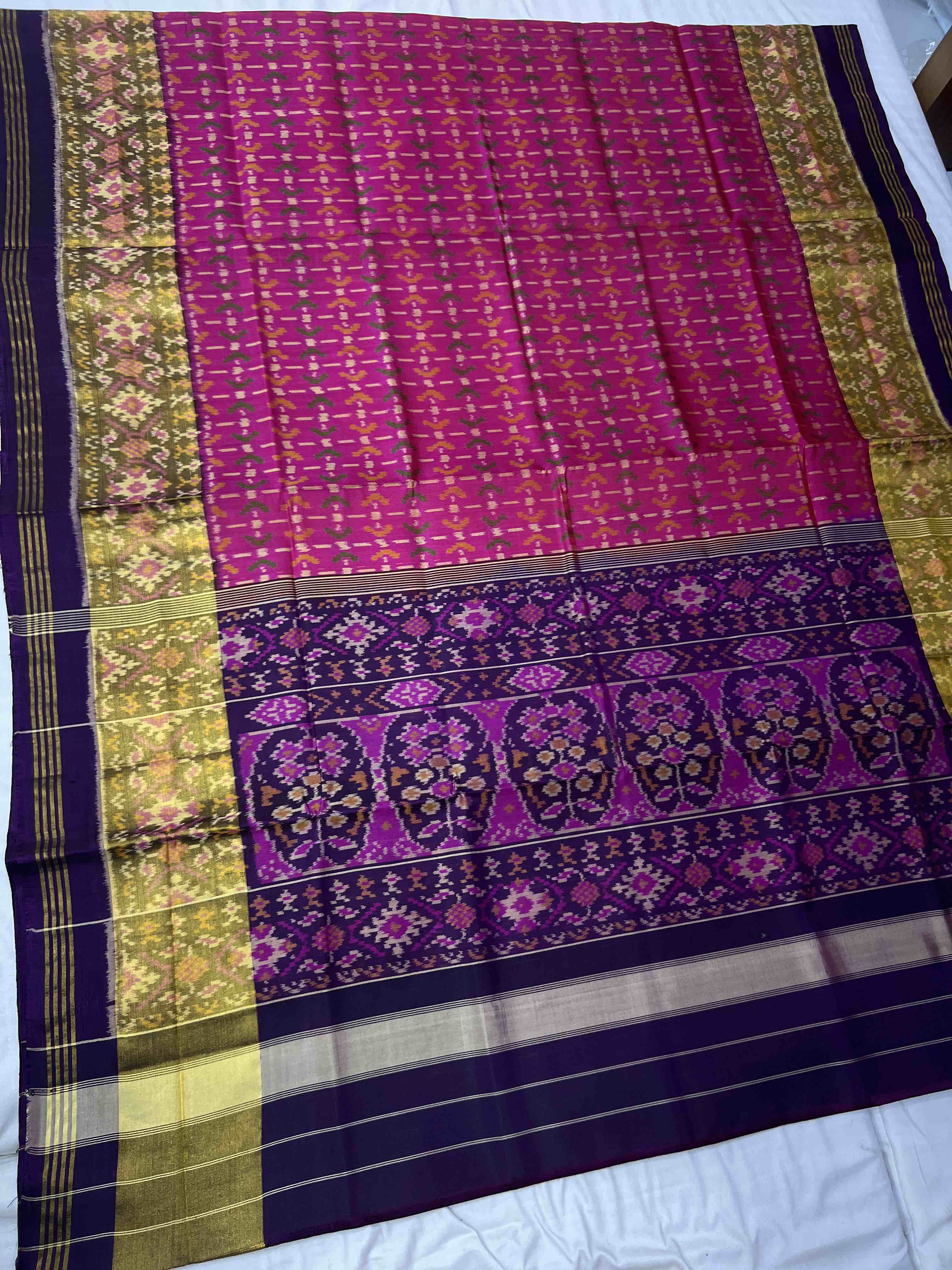 Handwoven Patola Silk Saree Secondary image