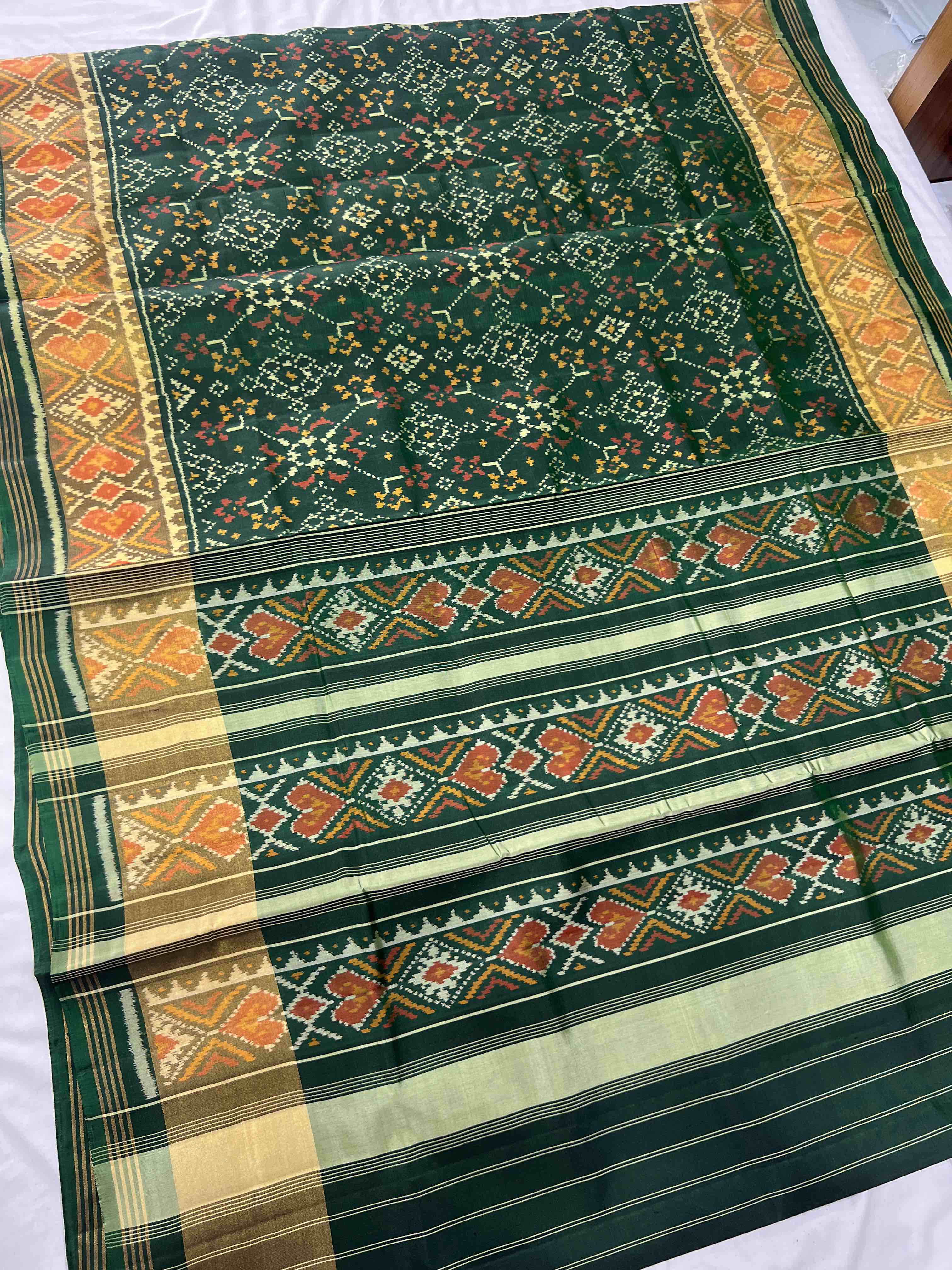 Handwoven Patola Silk Saree Secondary image