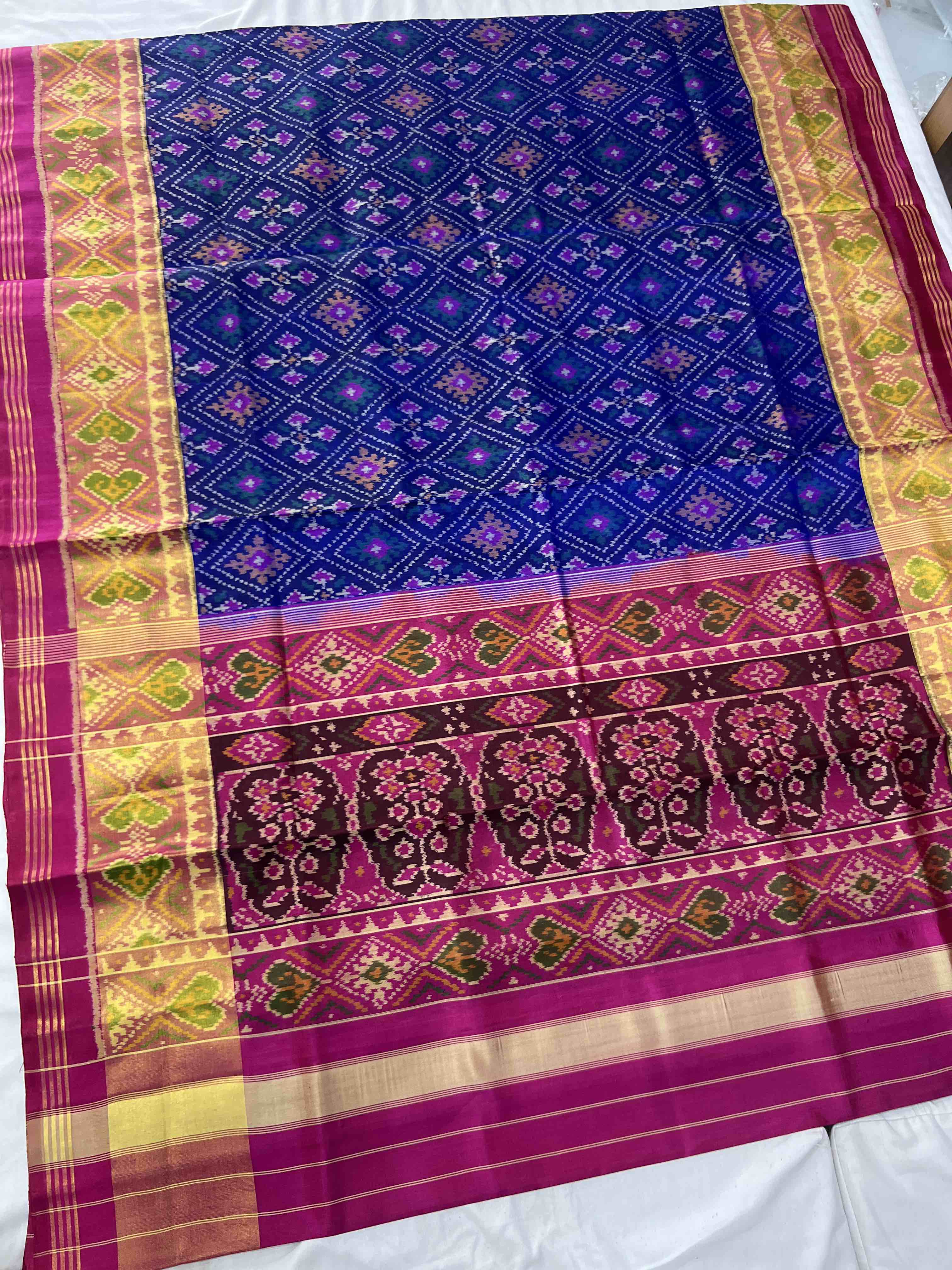 Handwoven Patola Silk Saree Secondary image