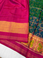 Navratna Manekcowk Tradition Design Handwoven Patola Silk Saree