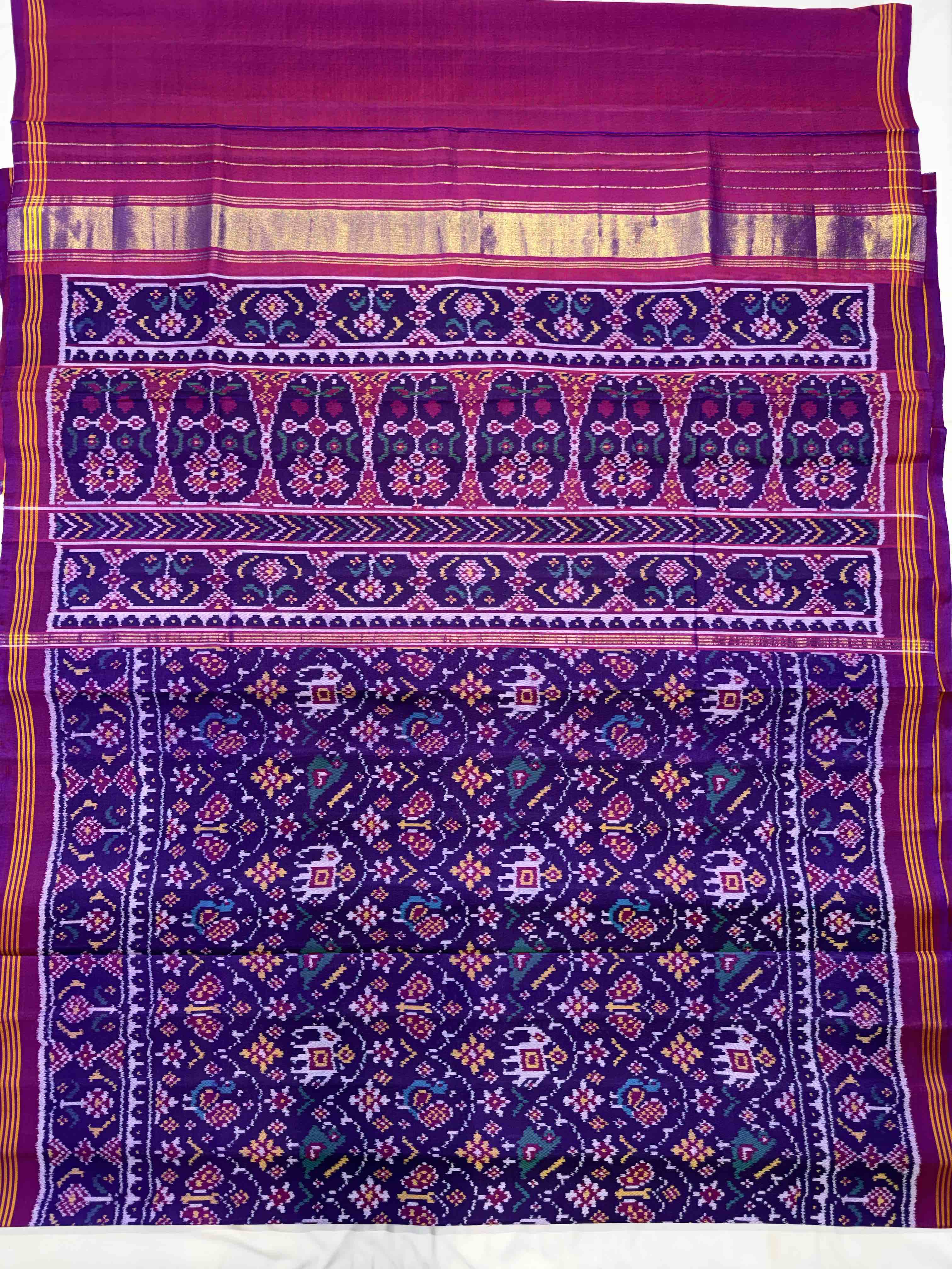 Handwoven Patola Silk Saree Secondary image