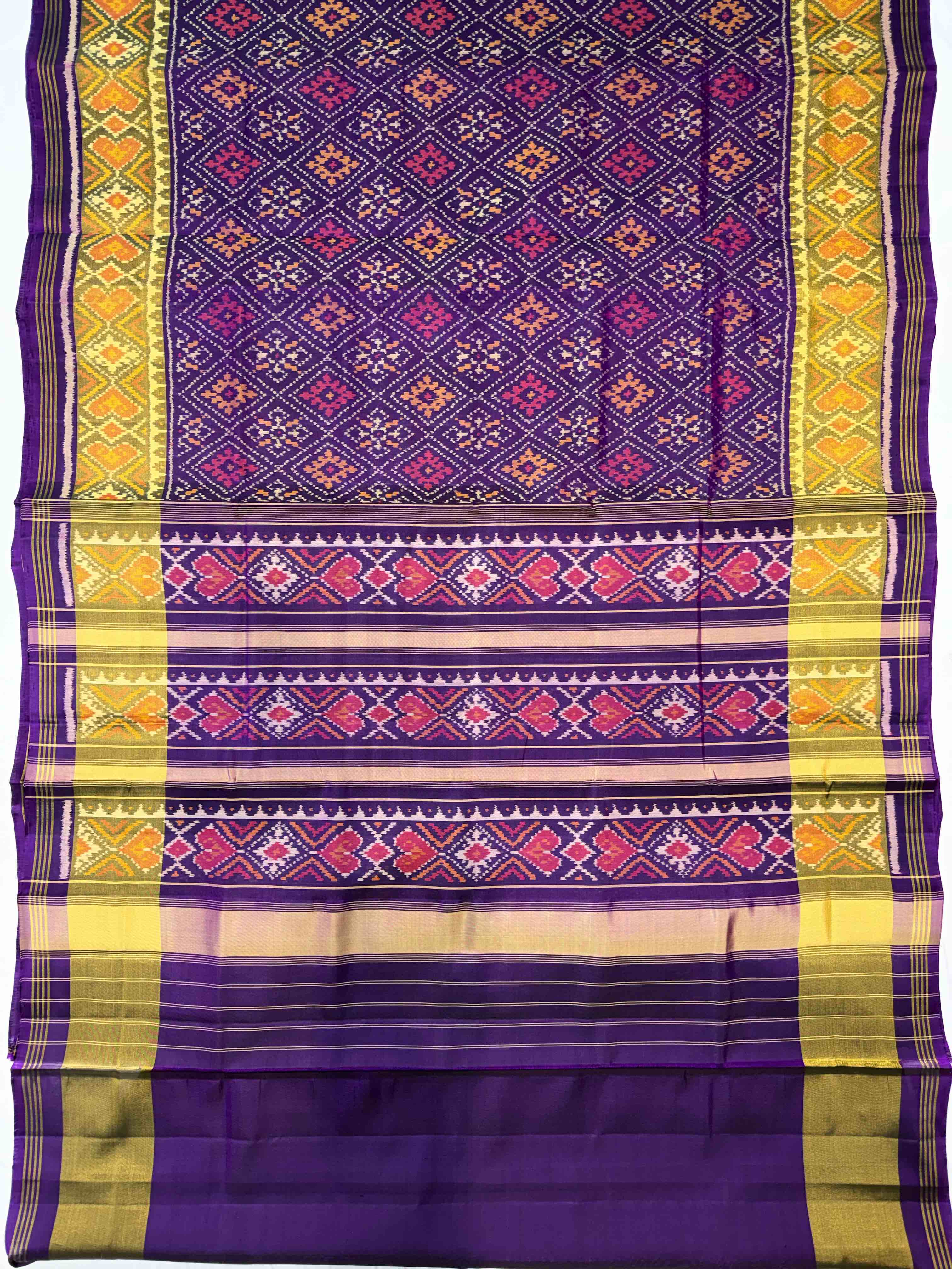 Handwoven Patola Silk Saree Secondary image