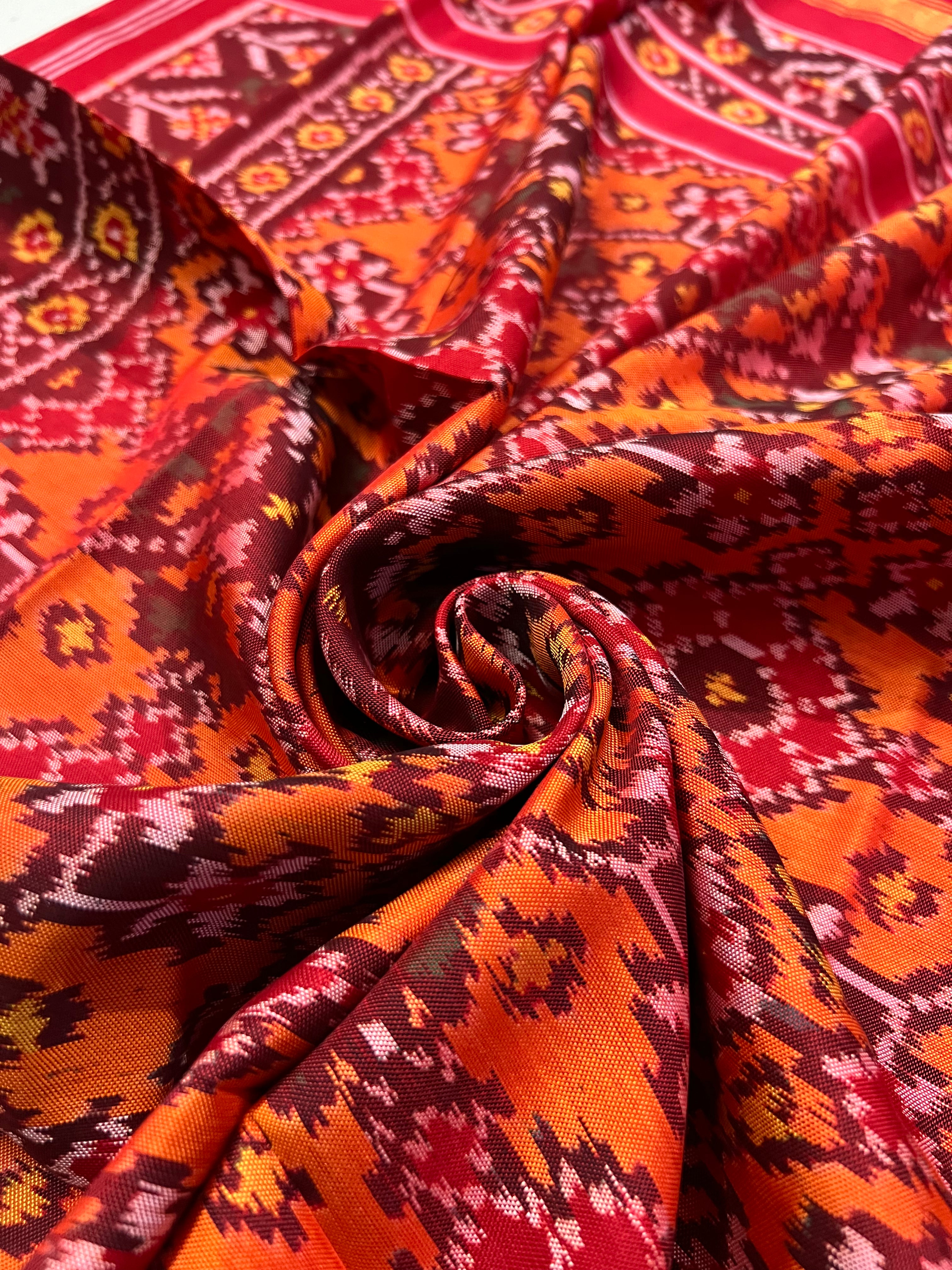 Handwoven Patola Dupatta Secondary image