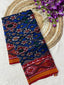 Blue Navratna Design Handwoven Patola Dupatta